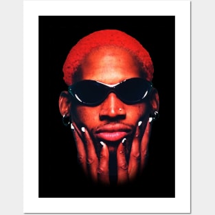 Dennis Rodman Rebounding Genius Posters and Art